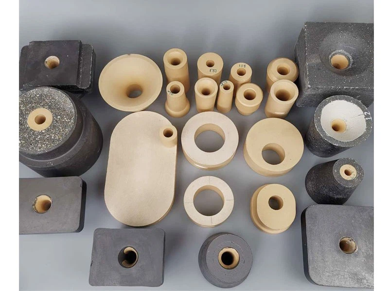 Piastra refrattaria per cancello scorrevole in zirconia per fabbricazione di acciaio